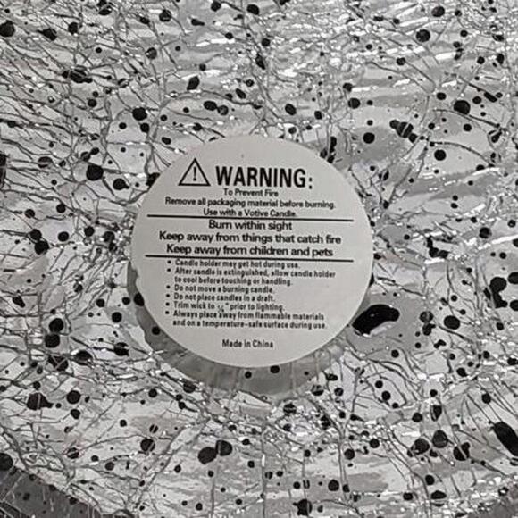 Silver Mercury Glass Candle Holder - Picture 6 of 8